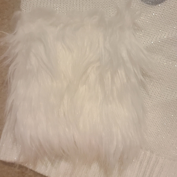 "Holiday Time" Cute Faux Fur"Let It Snow" Embellished Sweater Size xl - Picture 2 of 9